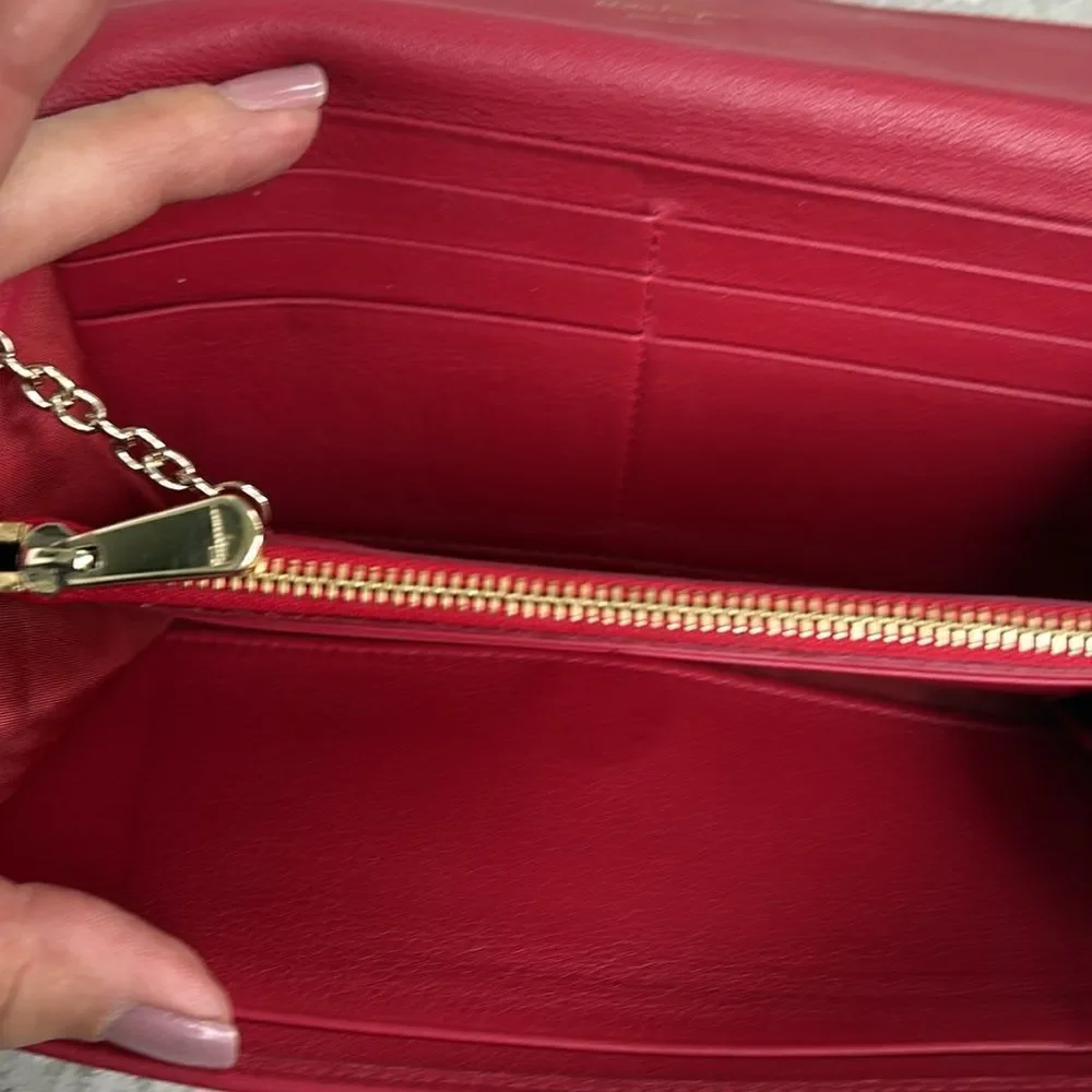 Ferragamo long clip wallet